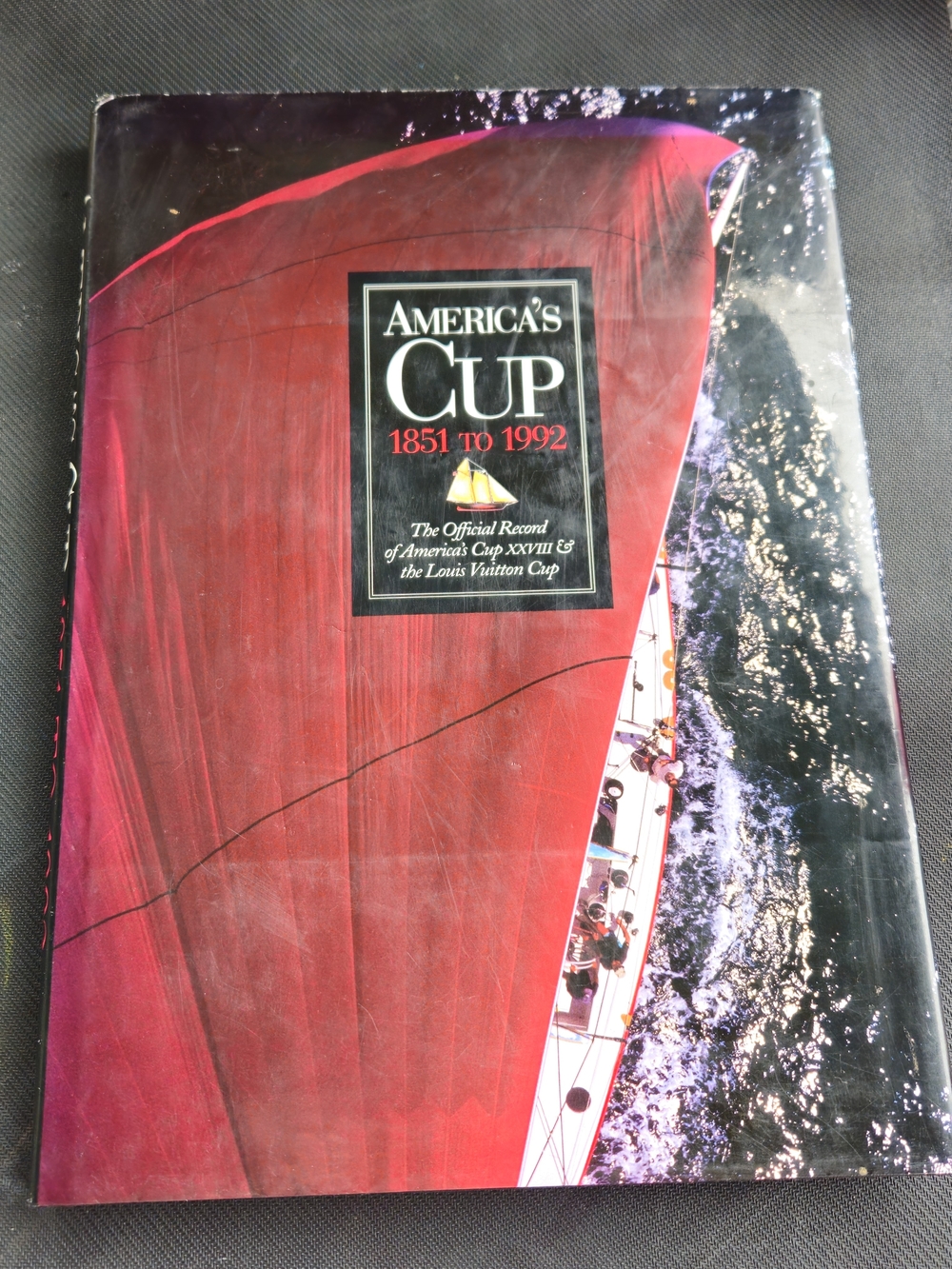 Louis Vuitton Cup, America's Cup 1851 to 1992 Hardcover Book - Black Cover